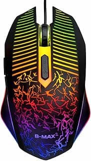 Mouse Gamer USB com LED RGB 6 Botões 3600 DPI para PC e Notebook
