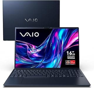 Notebook VAIO FE16 AMD® Ryzen 7-5825U Linux 32GB RAM 512GB SSD 16" IPS WUXGA Antirreflexo - Cinza Grafite
