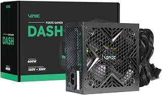 FONTE GAMER VINIK DASH 600W PRETO - VFG600WPV3
