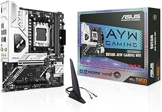PLACA MAE (AMD) ASUS B850M AYW GAMING WIFI DDR5 AM5 | Placa-mãe AM5 com Wi-Fi integrado, suporte DDR5 e armazenamento M.2 para sistemas modernos e expansíveis.