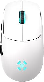 Mouse Gamer Rogue Wireless Fortrek Branco com Conectividade Tri-Mode Bluetooth 2.4GHz USB 16000 DPI