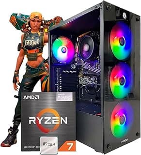 Pc Gamer Computador Cpu Ryzen 7 5700G / SSD 500GB M.2 NVMe / 16GB Memória Ram DDR4 3200MHz / Radeon Vega 8 / Fonte 550W Bivolt/Windows 11 Pro