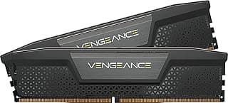 CORSAIR Memória RAM DDR5 VENGEANCE 64GB (2x32GB) 5200MHz CL40-40-40-77 1,25V Intel XMP Desktop Computer Memory - Preto (CMK64GX5M2B5200C40)