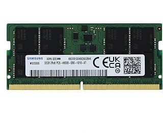 Samsung 32GB DDR5 4800MHz PC5-38400 SODIMM 2Rx8 Dual Rank CL40 1.1v 262pin Non-ECCM425R4GA3BB0-CQK Laptop Notebook RAM Atualização de memória