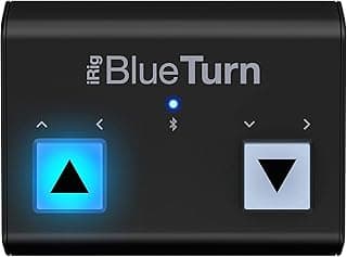 IK Multimedia Virador de página sem fio iRig BlueTurn para smartphones e tablets
