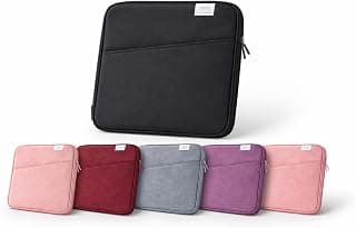 Capa Protetora Notebook 15.6 Polegadas Impermeável Case Slim Resistente com Compartimentos Internos Organizador para Trabalho Faculdade Viagem Proteção Contra Impactos (Rosa Claro)