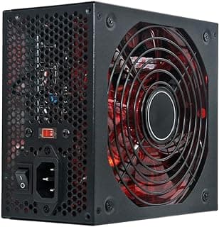 FONTE PARA PC ATX 600W PC Gamer Cooler Fonte De Alimentação Super Silenciosa Bivolt Preta E Vermelha Conectores SATA E Ventilador Potente Com Chave Seletora 110V/230V ONYK PREMIUM