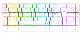 TECLADO MECÂNICO GAMER ASHE RGB BRANCO SWITCH RED MODELO K626-KB-W (PT-RED)