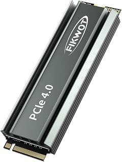 Fikwot FN960 1TB M.2 NVMe SSD PCIe Gen4 x4 2280 Unidade interna de estado sólido com dissipador de calor, até 5.000 MB/s, cache SLC dinâmico, compatível com SSD interno PS5