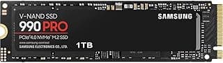 SSD Samsung 990 PRO 1TB NVMe M.2 2280 (Leitura até 7450MB/s e Gravação até 6900MB/s)