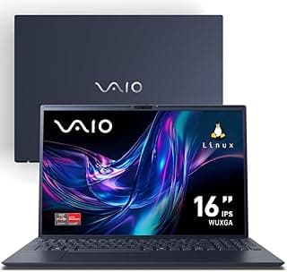 Notebook VAIO FE 16 AMD® Ryzen 7-5825U Linux, 16GB RAM total 256GB SSD Tela 16" IPS WUXGA Antireflexo - Cinza Grafite - JFE69F11X-BSKU670