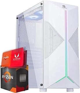 PC Gamer White Ryzen 5 5600GT Radeon Vega 7 16GB RAM SSD 480GB Computador Gamer Completo RGB WiFi Info3