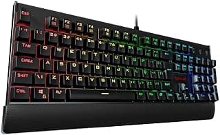 TECLADO MECÂNICO GAMER REDRAGON KALA RGB PRETO SWITCH AZUL K557RGB (PT-BLUE)
