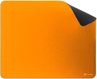 Mouse Pad TopGet ProControl | Gamer & Home Office | Precisão, Deslize Suave | Base Borracha Antiderrapante, Poliéster Durável | 22x18 cm (Laranja)