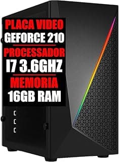 PC GAMER I7 3.6GHZ, GEFORCE 210, 16GB RAM, SSD 480GB (8GB RAM + SSD 120GB)