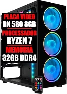 PC GAMER RYZEN 7, RX 580 8GB DDR5, 32GB DDR4, SSD 480GB (8GB DDR4)