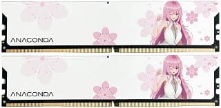 ANACOMDA ANA Kingsnake DDR5 RAM 32GB (2x16GB) 6000MHz CL38 Desktop Memory, Intel XMP 3.0 Ready, AMD EXPO Support (BIOS Dependent), overclocking UDIMM de alto desempenho, 288 pinos, feito em