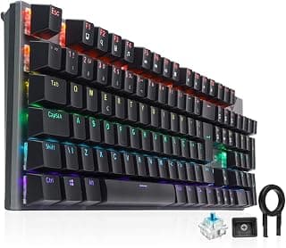 Teclado Gamer Mêcanico Iluminação Rgb 9 Funções Switch Blue Base Usb 2.0 Pc Profissional Abnt2