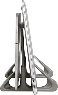 OCTOO, LiteStand Vertical - Suporte de mesa vertical para notebook e tablet, Titanium