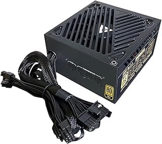 Apevia ATX-GX650W Galaxy 650W 80 Gold Certified Active PFC ATX Fonte de alimentação semimodular para jogos