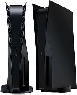Capa para console PS5, capa para PS5 da ArVin, placa de reposição para capa de proteção, ABS antiarranhões, à prova de poeira, acessórios para jogos para Sony PlayStation 5 Game Console Disc Edition (preto)