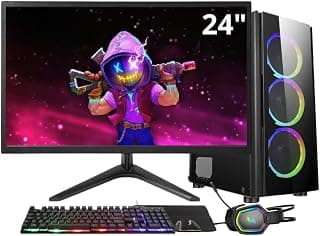 3Green Technology PC Gamer 3green Winner com AMD Ryzen 5 5600G, 16GB DDR4, SSD 1TB, Gráficos Radeon VEGA, Fonte 500W, Monitor 24" LED, Kit Gamer completo - GSW-24010
