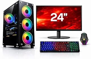 PC GAMER RYZEN 5 5500 A520M 2X 8GB 3200MHZ SSD 240GB BIVOLT RX 6600 8GB - MONITOR 24''