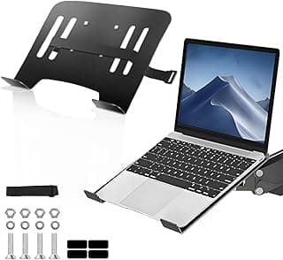 Daboza Suporte para Notebook e Monitor, Braço Articulado com Design Ergonômico, Boa Ventilação e Estabilidade para Laptops e Tablets Convencionais