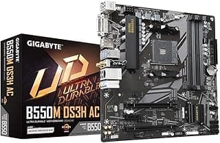 Placa Mãe Gigabyte B550M DS3H AC Wi-FI (AM4/DDR4/HDMI/DVI-D/M.2/USB 3.2) (Rev.1.5)