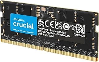 Crucial Kit de memória RAM DDR5 de 64 GB, 5600 MHz (ou 5200 MHz ou 4800 MHz), SODIMM 262 pinos, compatível com Intel Core de 13ª geração e AMD Ryzen 6000 - CT2K32G56C46S5