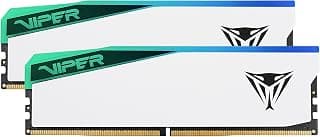 Patriot Memory Viper Elite 5 RGB DDR5 RAM 96GB (2X48GB) 6000MT/s CL42 1.35v UDIMM Desktop Gaming Memory Kit compatível com Intel XMP/AMD Expo - PVER596G60C42KW