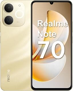 Smartphone Realme Note 70 RMX5313 8GB de RAM / 256GB Gold.