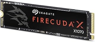 Seagate Unidade de estado sólido interna FireCuda X1070 1TB SSD - M.2 PCIe Gen4 3D QLC NAND Technology, serviços de resgate (ZP1000GS3A001)