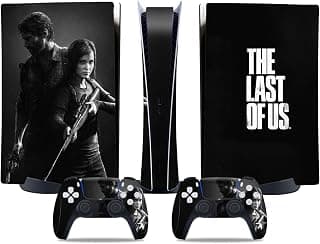 MaD Vision® Extra-Durable Skin Kit for PlayStation 5 (PS5) Digital | Matte Vinyl Decal Set for Console + 2 Controllers - TLOU|Ellie|Joel Design