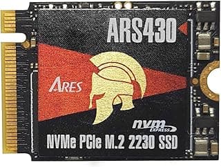 DATO SSD M.2 2230 de 1 TB, unidade de estado sólido interna PCIe Gen 4x4 NVMe com dissipador de calor, até 5000/3200 MB/s, compatível com Steam Deck, ROG Ally, Surface Pro, Mini PCs, Ultrabook, ARES