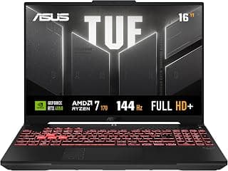 Notebook ASUS TUF Gaming A16, AMD RYZEN 7, RTX4050, 8GB, 512 GB, KeepOS, Tela 16" LCD LED, Mecha Gray - FA607NUQ-RL035