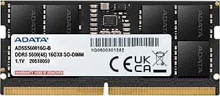 Memória RAM para Notebook XPG Adata 16GB DDR5 5600MHz CL46 SODIMM, Alta Performance para Upgrade de Laptop – AD5S560016G-S