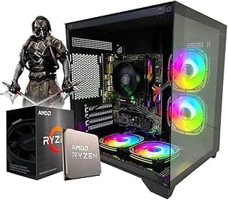 PC GAMER RYZEN 5 5600GT, 32GB DDR4, SSD M.2 NVME 500GB, VEGA 7, AQUARIO PRETO