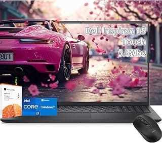 Dell inspiron 15 Laptop Touchscreen - i7-1355U -39.6 cm FHD Touch - 64GB RAM -2TB SSD -College Student Business Laptop Windows 11 - Office 365 -Computadora Photo Editing - 1.6 kg Light