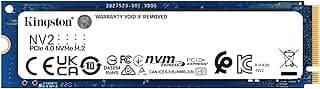 SSD Kingston NV2 500GB NVMe M.2 2280 (Leitura até 3500MB/s e Gravação até 2100MB/s)
