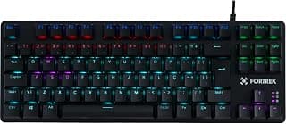 Teclado Gamer Mecânico Black Hawk Compact Rainbow Fortrek