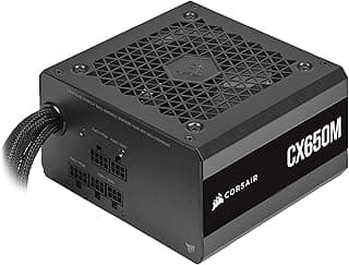 Fonte Corsair CX650M - 650W, 80 Plus Bronze, Semi-modular, Preto - CP-9020221-NA