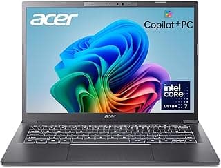 Acer Aspire 14 A14-52MT-701K, Notebook com Intel Core Ultra 7-258V, 32GB RAM, SSD 1TB, Tela Touch 14" 1920x1200p, Windows 11, Cinza