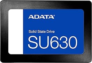 SSD Adata SU630, 240GB, SATA, Leitura 520MB/s, Gravação 450MB/s - ASU630SS-240GQ-R, Armazenamento interno SSD, Preto, Pequeno