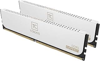 TEAMGROUP T-Create Expert Overclocking 10L DDR5 64GB Kit (2 x 32GB) 6000MHz (PC5-48000) CL34 Intel XMP 3.0 & AMD Expo Módulo de Memória de Desktop Compatível Ram Branco - CTCWD564G6000HC34BDC01