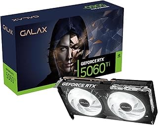 Placa de Vídeo GALAX GeForce RTX 5060 Ti 16GB GDDR7 128-bit Black 1-Click OC – Alto Desempenho para Games e Criação, Ray Tracing, DLSS, PCIe 4.0