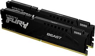 Memória DDR5 Kingston FURY Beast, 16GB (2x 8GB), 5600MHz, Preto