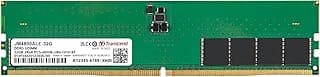 Transcend 32GB DDR5 Memória RAM 4800MHz UDIMM p/Desktop. Compatível com Intel/AMD Ryzen. Módulo PC Desktop com ECC On-die, PC5-38400, 2Rx8, CL40, 2Gx8, 1.1V, 288 Pinos, Memória Unbuffered Long-DIMM.