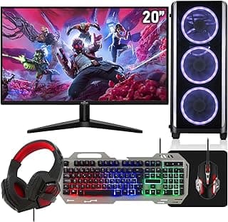Computador Gamer Completo RGB Intel Core i5 8GB SSD 512GB Kit Gamer 4 em 1 Headset Monitor 20" Strong Tech