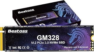 GM328 1TB NVMe M.2 2280 SSD, PCIe Gen3 3D NAND Internal Solid State Drive, Dynamic SLC Cache, até 3500MB/s, para estudantes, trabalho de escritório, jogos, entretenimento doméstico, compatível com
